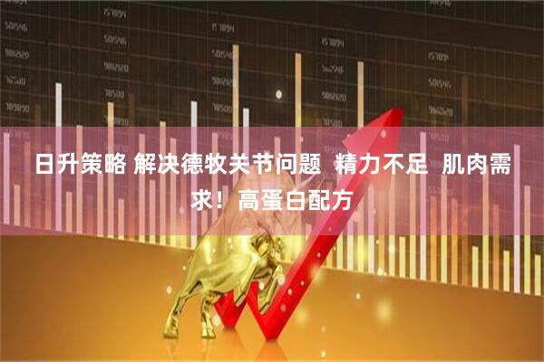 日升策略 解决德牧关节问题  精力不足  肌肉需求！高蛋白配方